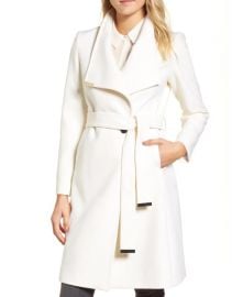 Ted Baker London Wool Blend Long Wrap Coat Nordstrom at Nordstrom